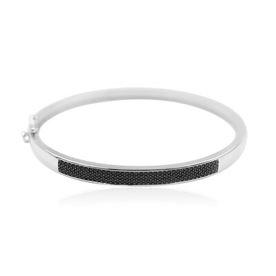 Brazalete en plata con Espinela negra
