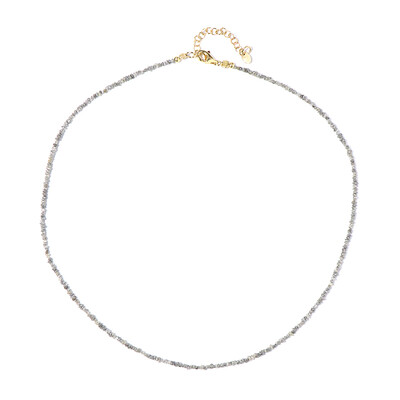 Collar en plata con Hematita plateada