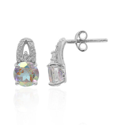 Pendientes en plata con Topacio Rayo de Luna