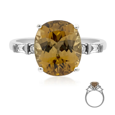 Anillo en oro con Turmalina neón del Congo (CIRARI)