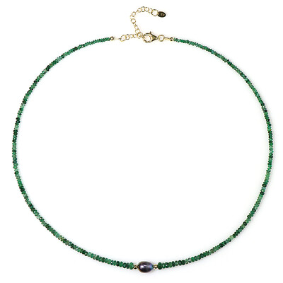 Collar en plata con Perla mística Freshwater (Riya)