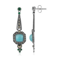 Pendientes en plata con Amazonita (Annette classic)