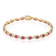 Brazalete en oro con Rubí de Mozambique AAA (CIRARI)