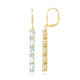 Pendientes en plata con Topacio azul cielo