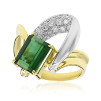Anillo en oro con Turmalina verde (CIRARI)