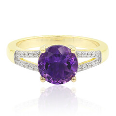 Anillo en oro con Amatista de Marruecos