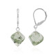 Pendientes en plata con Amatista verde