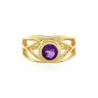 Anillo en plata con Amatista de Uruguay