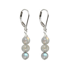Pendientes en plata con Labradorita