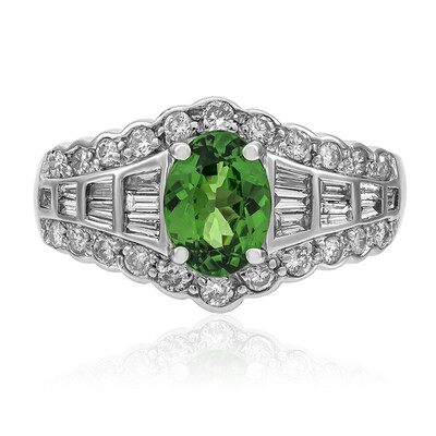 Anillo en oro con Granate tsavorita AAA (CIRARI)