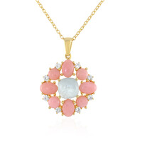 Collar en plata con Aguamarina