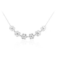 Collar en plata con Topacio blanco