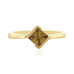 Anillo en plata con Zircón amarillo