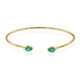 Brazalete en oro con Esmeralda de Zambia AAA (CIRARI)