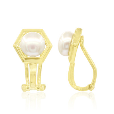 Clip de oreja en plata con Perla Freshwater (TPC)