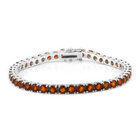 Brazalete en plata con Citrino de Madeira