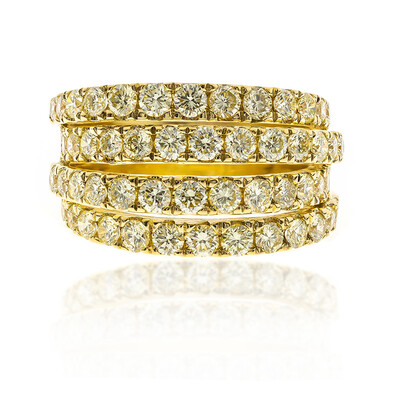 Anillo en oro con Diamante amarillo SI2 (CIRARI)
