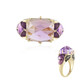 Anillo en plata con Amatista Rosa de Francia (Adela Silber)