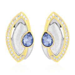 Pendientes en plata con Fluorita de color cambiante