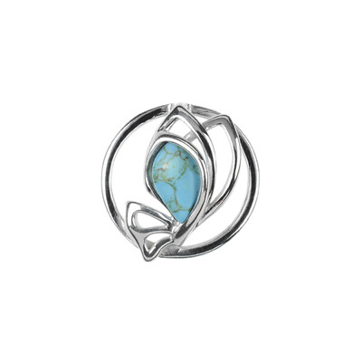 Colgante en plata con Turquesa (dagen)