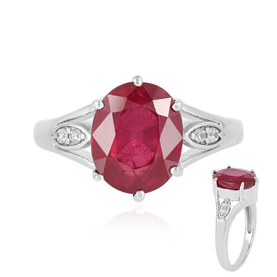 Anillo en plata con Rubí de Bemainty