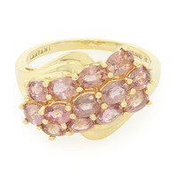 Anillo en oro con Zafiro Padparascha no calentado (AMAYANI)