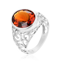 Anillo en plata con Citrino de Madeira