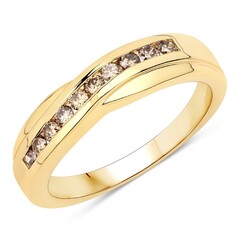 Anillo en plata con Diamante champán I2
