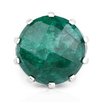 Anillo en plata con Esmeralda