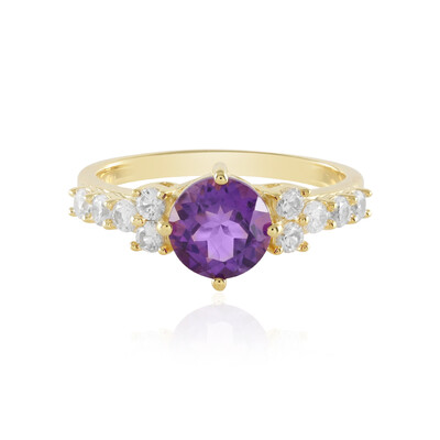 Anillo en plata con Amatista de Marruecos