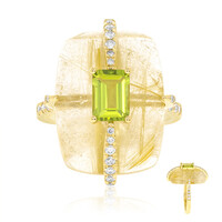 Anillo en oro con Peridoto de Dashihe (CIRARI)