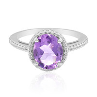 Anillo en plata con Amatista