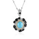 Collar en plata con Turquesa bella durmiente (Dallas Prince Designs)