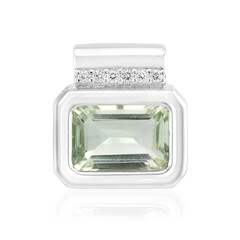 Colgante en plata con Amatista verde