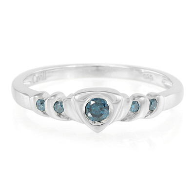 Anillo en plata con Diamante fantasía