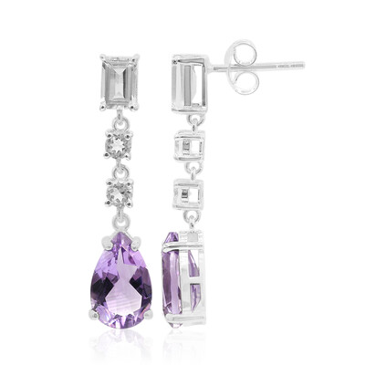 Pendientes en plata con Amatista