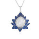 Collar en plata con Piedra de Luna blanca (Adela Silber)