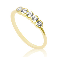 Anillo en oro con Zircón