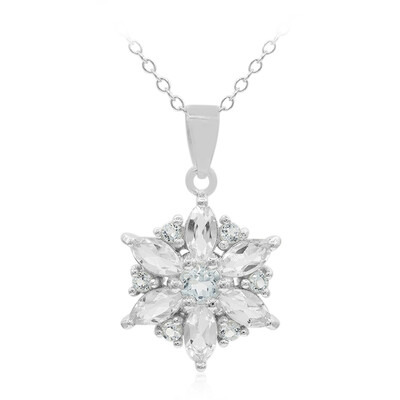 Collar en plata con Topacio blanco