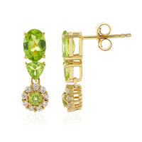 Pendientes en plata con Peridoto