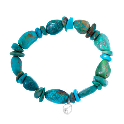 Brazalete en plata con Turquesa de Kingman (Anne Bever)