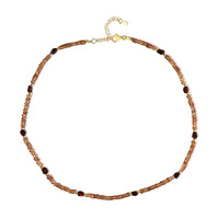 Collar en plata con Zircón cognac (Riya)