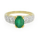 Anillo en plata con Esmeralda de Bahía