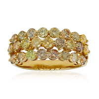 Anillo en oro con Diamante fancy SI2 (CIRARI)
