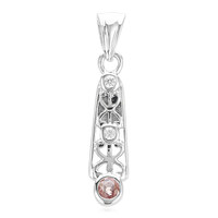 Colgante en plata con Zafiro Padparadscha
