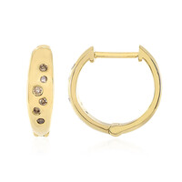 Pendientes en plata con Diamante I3 champán