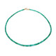 Collar en oro con Esmeralda de Zambia