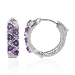 Pendientes en plata con Amatista