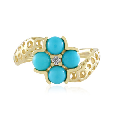 Anillo en oro con Turquesa bella durmiente (Ornaments by de Melo)