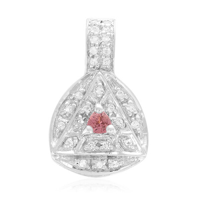 Colgante en plata con Turmalina rosa